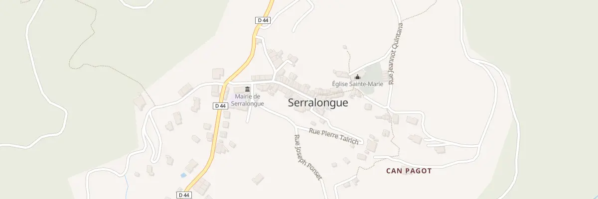 Plan du 26 Rue Abdon Poggi à Serralongue