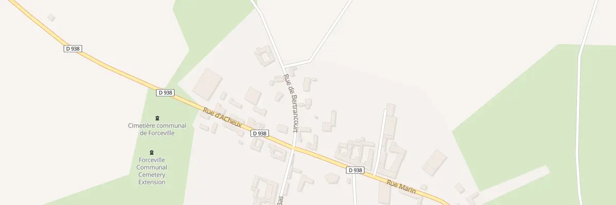 Plan du 2 Rue de Bertrancourt à Forceville