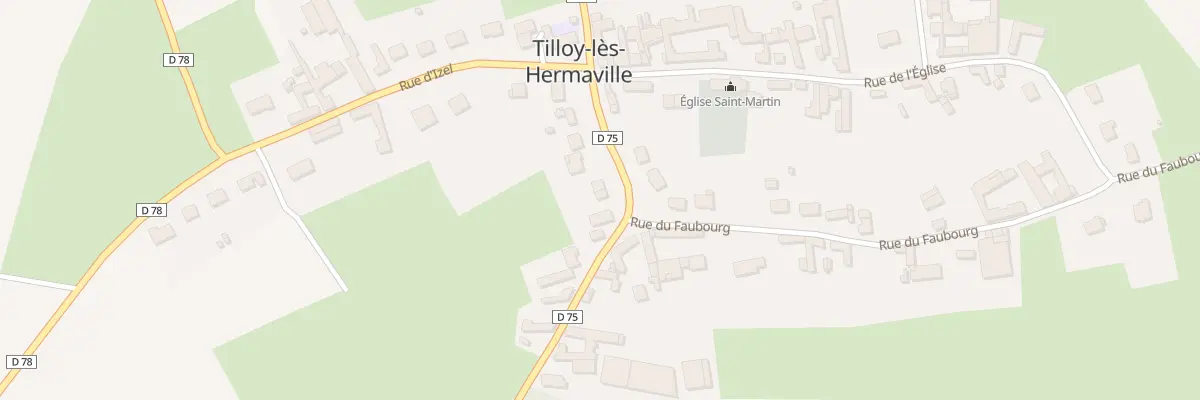 Plan du 7 Rue d’Avesnes le Comte à Tilloy-lès-Hermaville