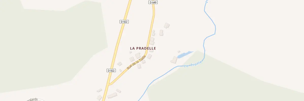 Plan du 5107 La Pradelle à Lanobre