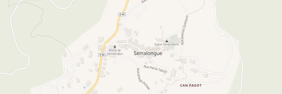 Plan du 23 Rue Abdon Poggi à Serralongue