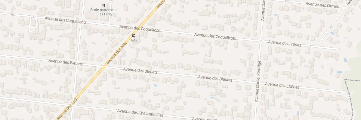 Plan du 40 Av des Bleuets à Montfermeil