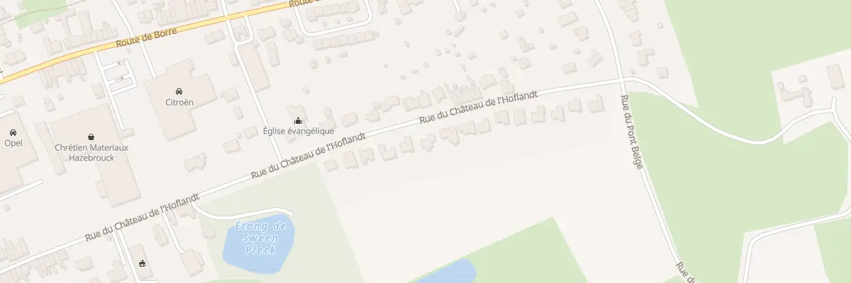 Plan du 100 Rue du Château de l’Hoflandt à Hazebrouck
