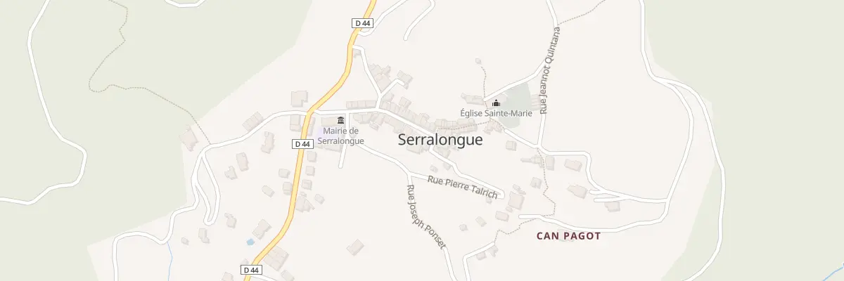 Plan du 30 Rue Abdon Poggi à Serralongue