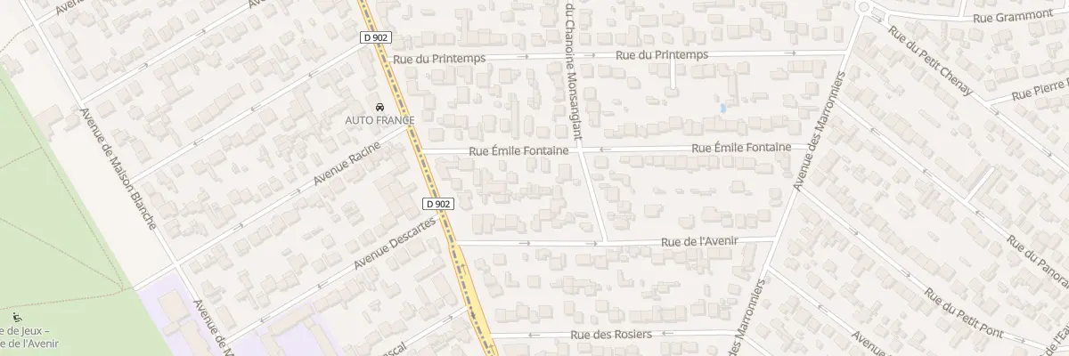 Plan du 33 Rue Emile Fontaine à Gagny