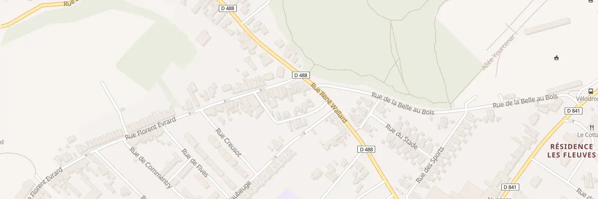 Plan du 834 Rue Florent Evrard à Bruay-la-Buissière