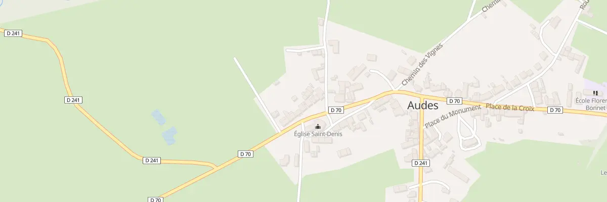 Plan du 11 Pl de l’Eglise à Audes