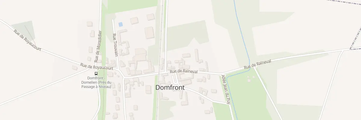 Plan du 13 Rue Raineval à Domfront