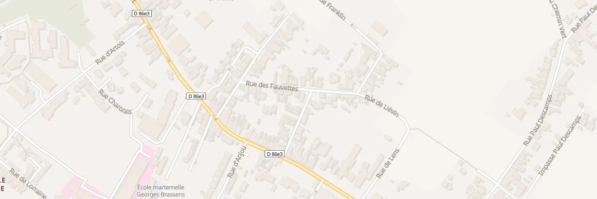 Plan du 95 Rue des Champs à Bruay-la-Buissière