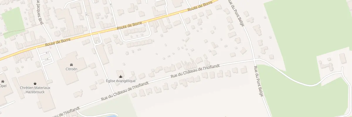 Plan du 105 Rue du Château de l’Hoflandt à Hazebrouck