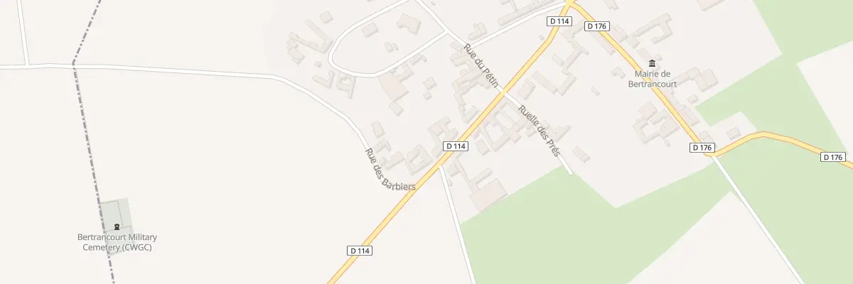 Plan du 8 Rue de la Paix à Bertrancourt