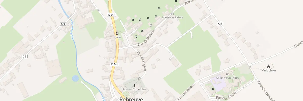 Plan du 1 Rue de l’Eglise à Rebreuve-Ranchicourt