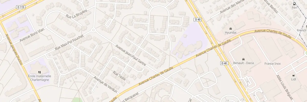 Plan du 5 Rue Georges Brassens à Villepinte