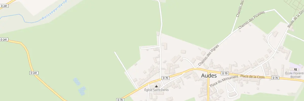 Plan du 7 Che du Ruisseau à Audes