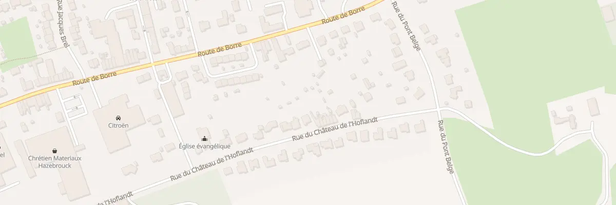 Plan du 109 Rue du Château de l’Hoflandt à Hazebrouck
