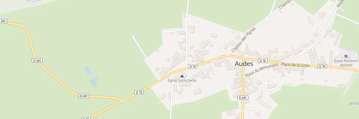 Plan du 13 Pl de l’Eglise à Audes