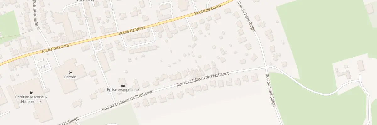 Plan du 111 Rue du Château de l’Hoflandt à Hazebrouck