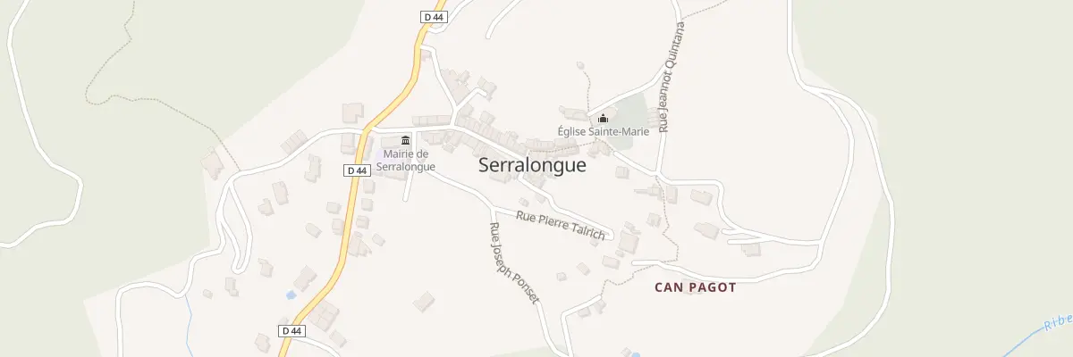 Plan du 36 Rue Abdon Poggi à Serralongue