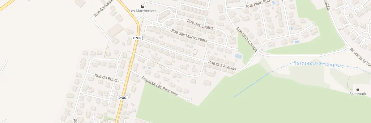 Plan du 23 Rue des Acacias à Luc-la-Primaube