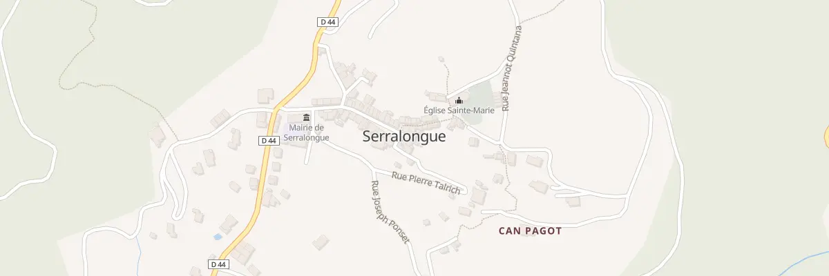 Plan du 33 Rue Abdon Poggi à Serralongue