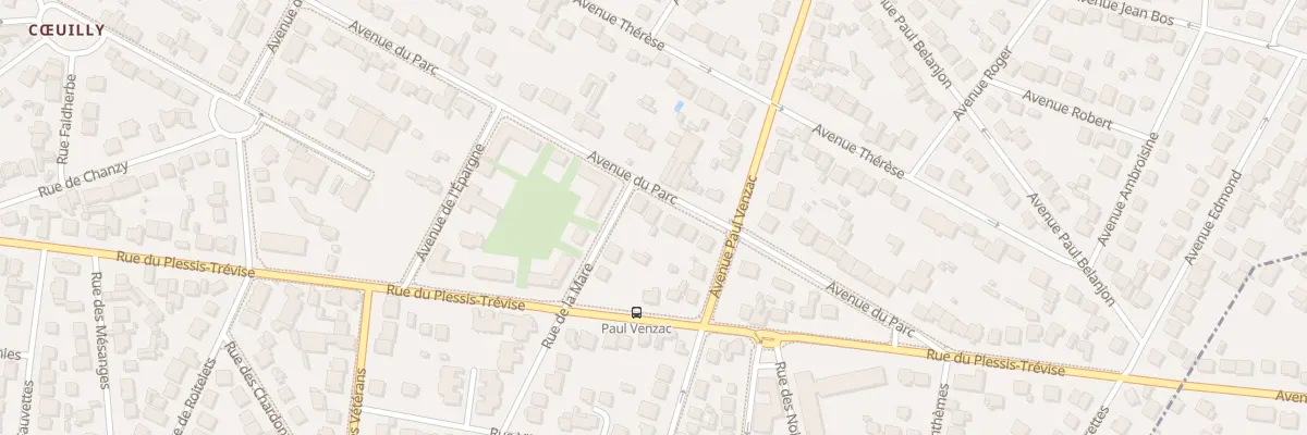 Plan du 104 Av du Parc à Champigny-sur-Marne