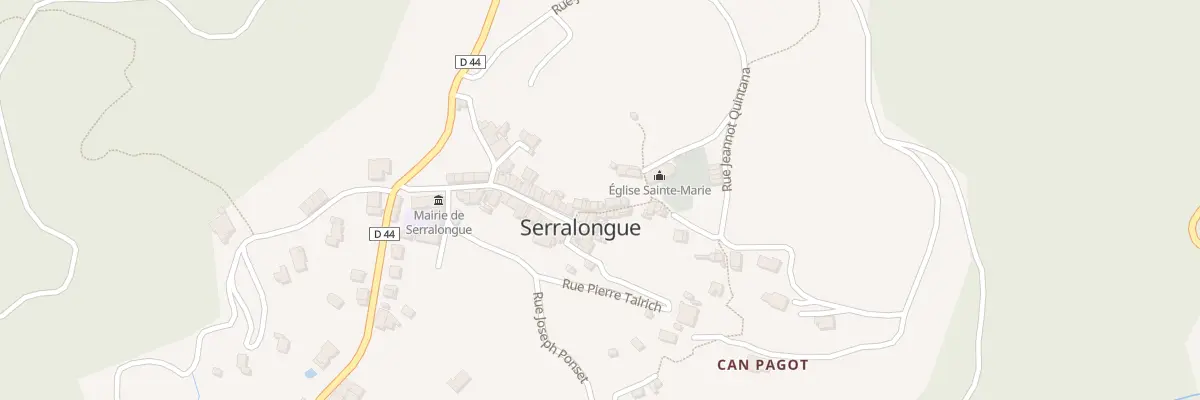 Plan du 9 Rue de l’Eglise à Serralongue