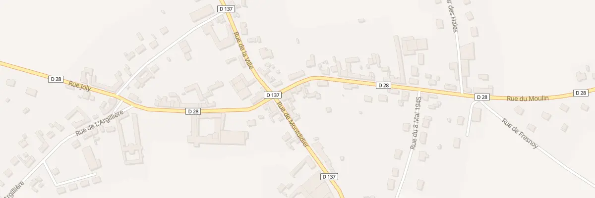 Plan du 4 Rue du Moulin à Mézières-en-Santerre