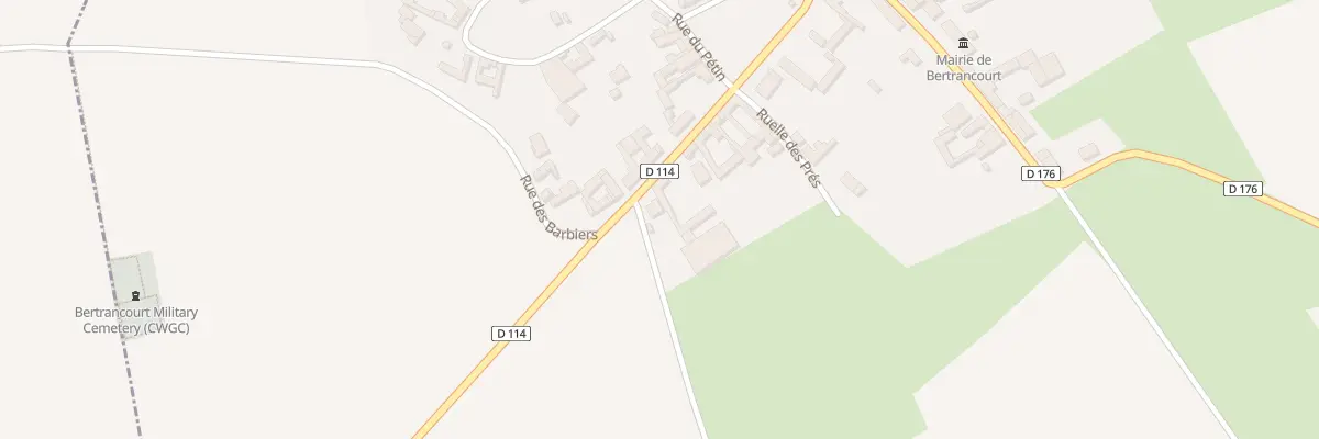 Plan du 17T Rue de la Paix à Bertrancourt