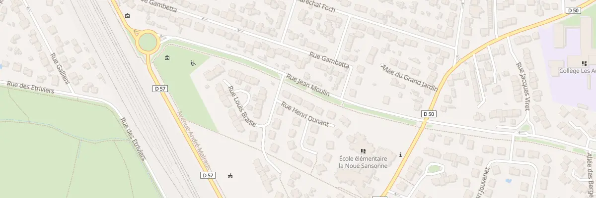 Plan du 3 Rue Henri Dunant à Combs-la-Ville