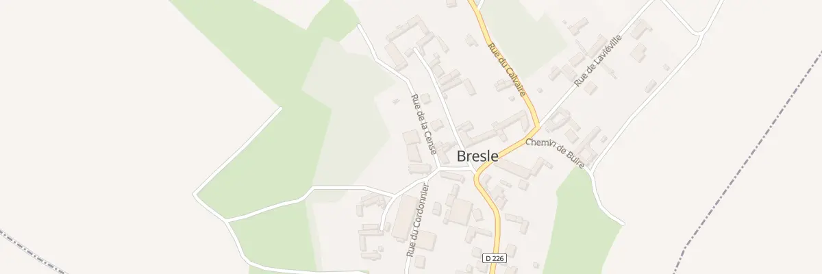 Plan du 3 Rue de la Cense à Bresle