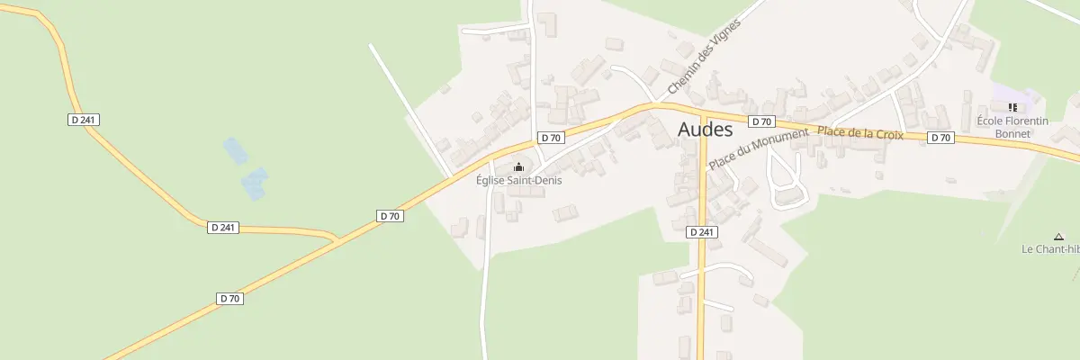 Plan du 10 Pl de l’Eglise à Audes