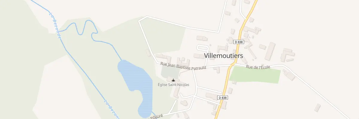Plan du 11 Rue Jean Baptiste Patrauld à Villemoutiers
