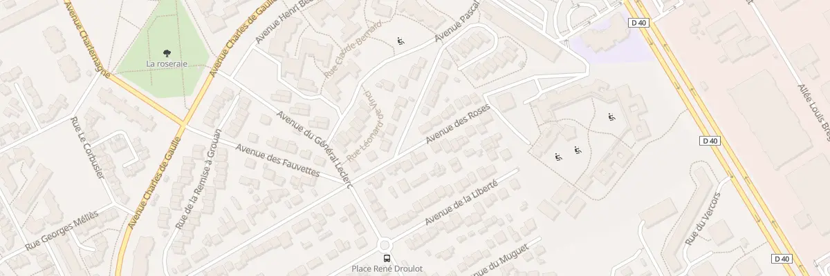 Plan du 45 Av des Roses à Villepinte