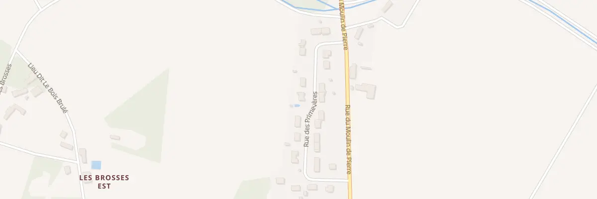 Plan du 11 Rue des Primeveres à Villemoutiers