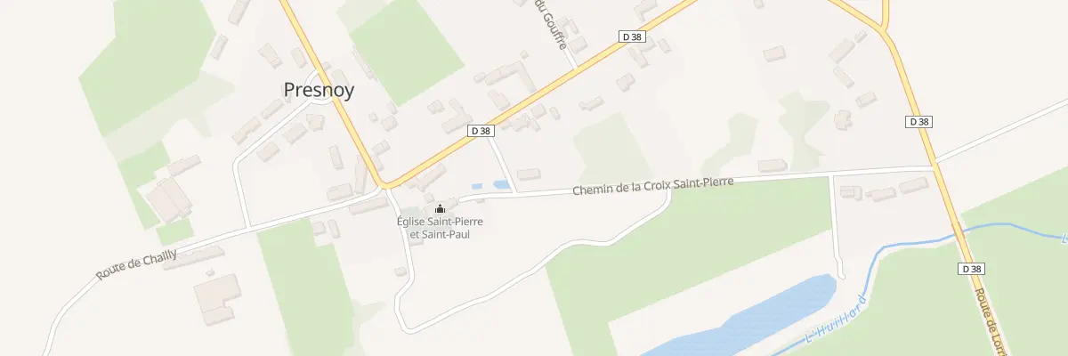 Plan du 38 Chem de la Croix St Pierre à Presnoy