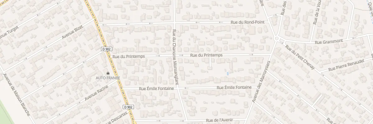 Plan du 23 Rue du Printemps à Gagny