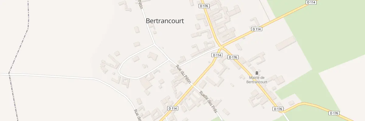 Plan du 6 Rue des Acacias à Bertrancourt
