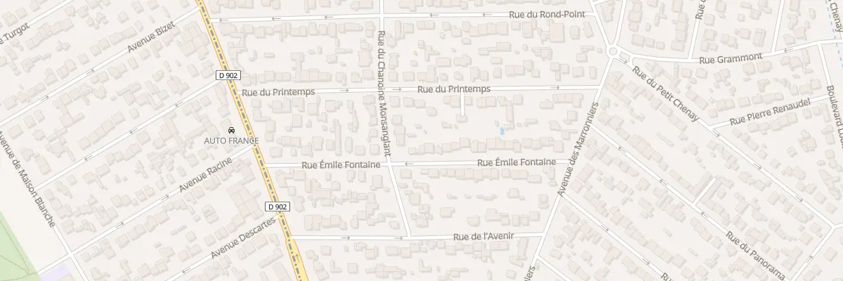 Plan du 30 Rue Emile Fontaine à Gagny