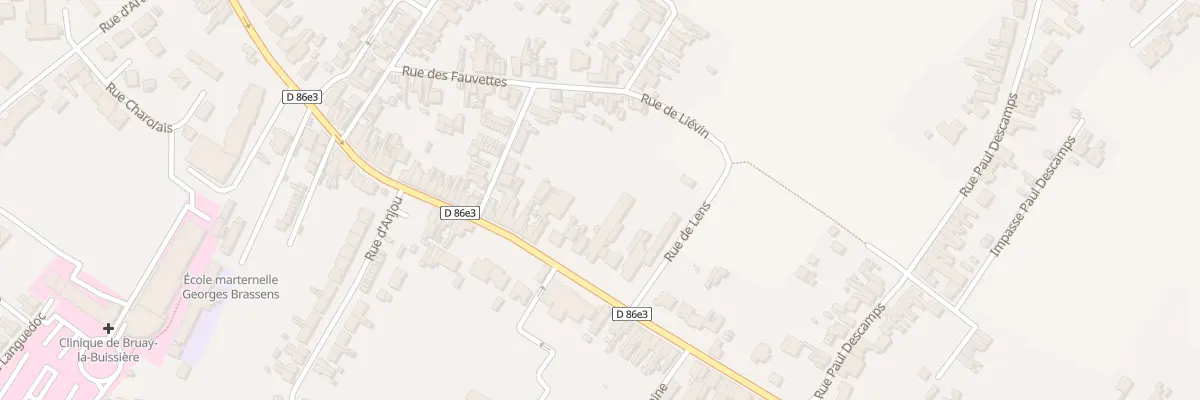 Plan du 495 Rue Louis Dussart à Bruay-la-Buissière