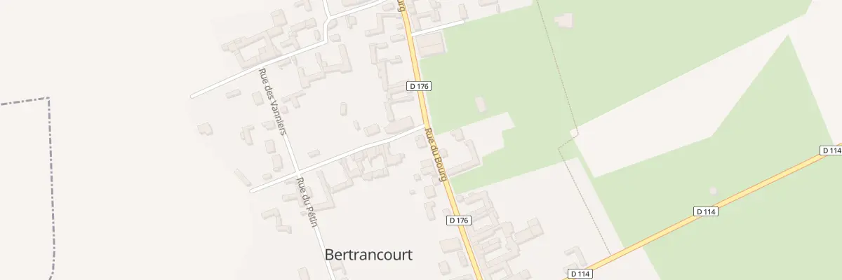 Plan du 13 Rue du Bourg à Bertrancourt