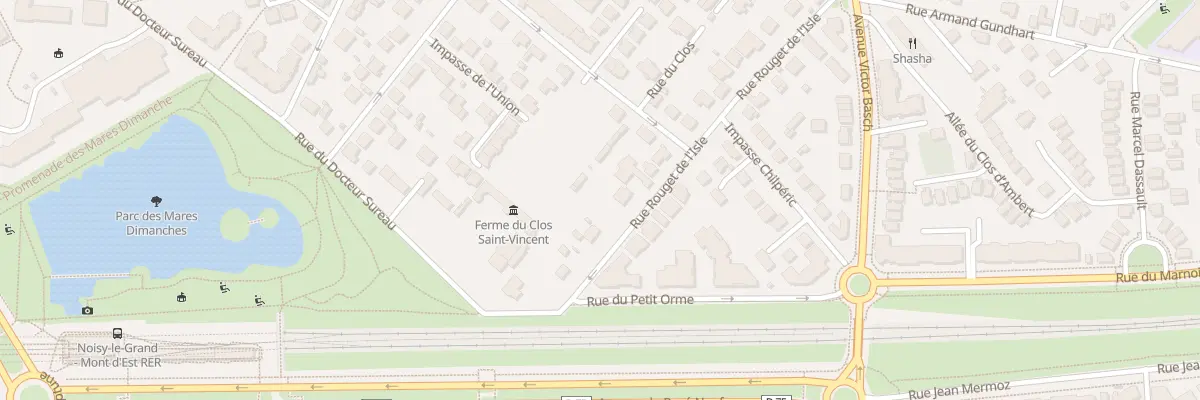 Plan du 104 Rue Rouget de l’Isle à Noisy-le-Grand