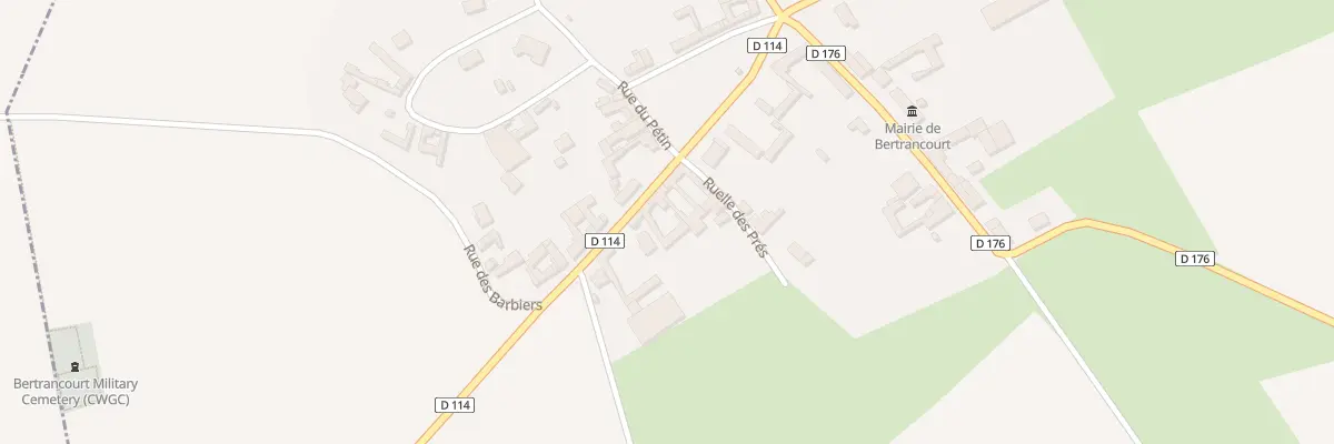 Plan du 15 Rue de la Paix à Bertrancourt