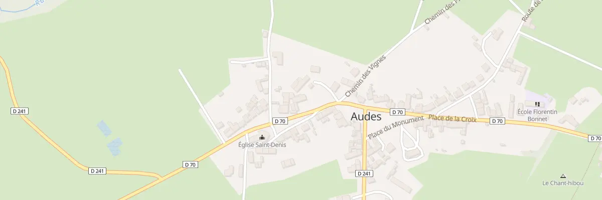 Plan du 23 Pl de l’Eglise à Audes