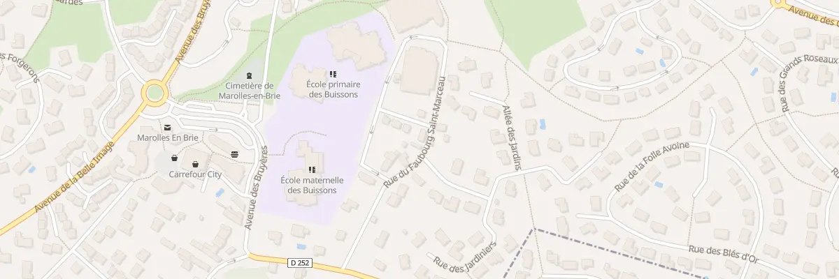Plan du 19 Rue du Fbg Saint Marceau à Marolles-en-Brie