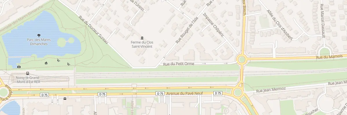 Plan du 121 Rue Rouget de l’Isle à Noisy-le-Grand