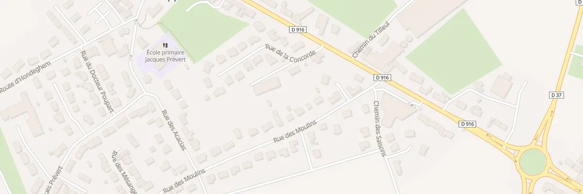 Plan du 10 Rue des Moulins à Saint-Sylvestre-Cappel