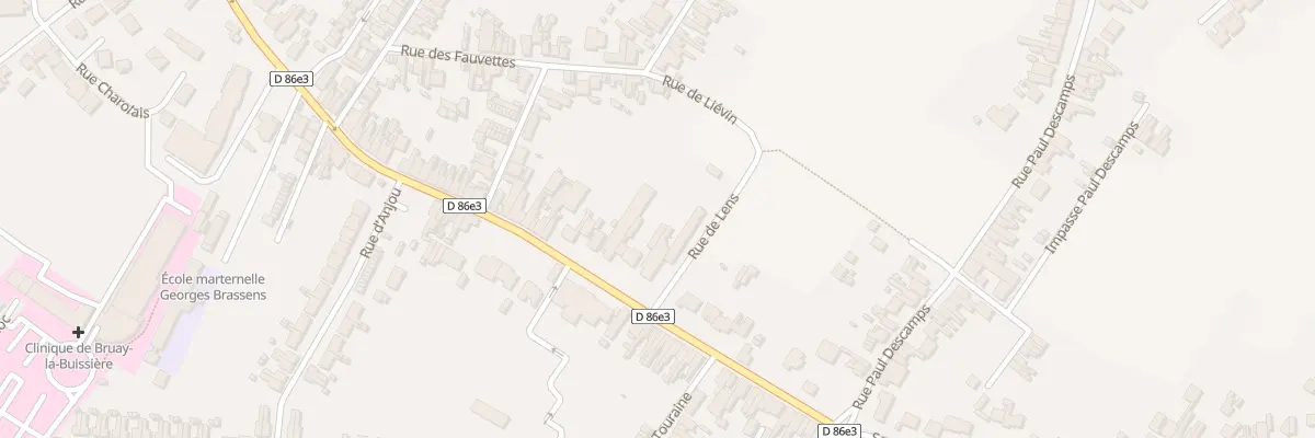 Plan du 533 Rue Louis Dussart à Bruay-la-Buissière