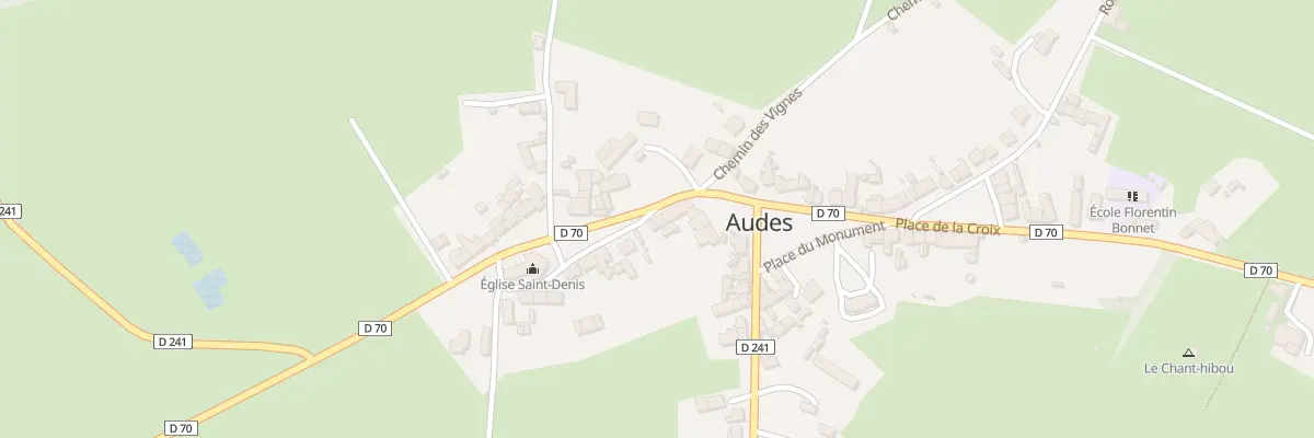 Plan du 22 Pl de l’Eglise à Audes