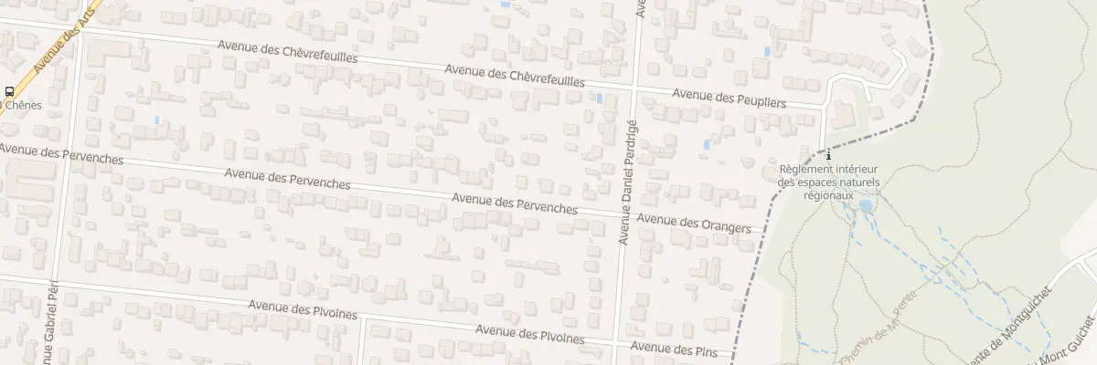 Plan du 14 Av des Pervenches à Montfermeil