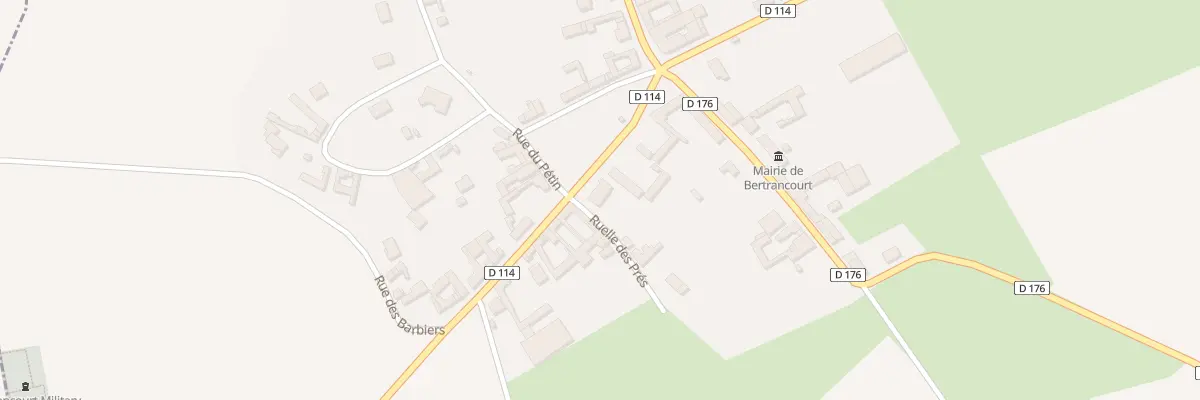 Plan du 9 Rue de la Paix à Bertrancourt